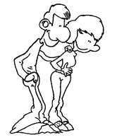 coloriage les parents de titeuf